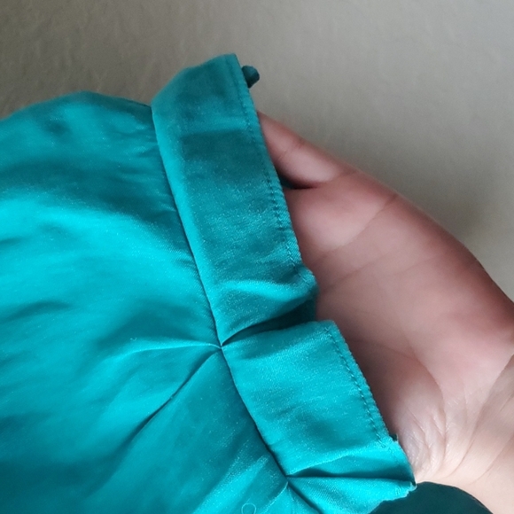 Express sz M teal puff sleeve blouse🌛 - Picture 4 of 9